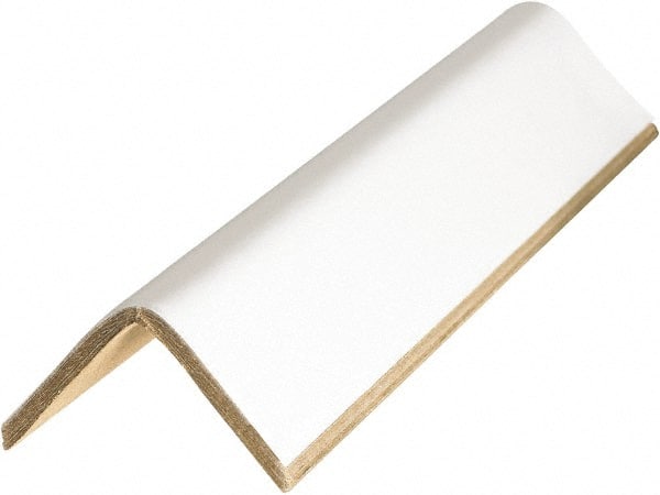 Made in USA - 72" Long x 3" Wide x 3" High Edge Guard - White, Case - Exact Tooling