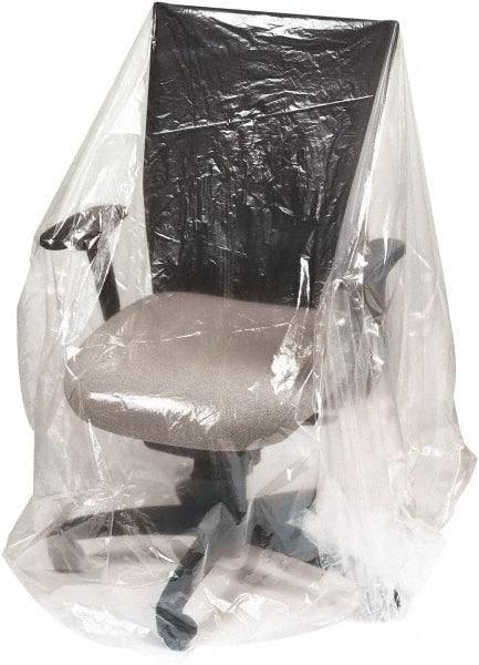 Made in USA - 17" Long x 28" Wide x 164" High Polyethylene Plastic Film - Clear, Roll, 100 Piece - Exact Tooling