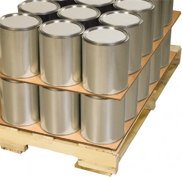 Made in USA - 72" Long x 48" Wide Double-Faced Corrugated Sheet - Kraft - Exact Tooling