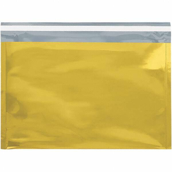 Value Collection - 12-3/4" Long x 9-1/2" Wide Peel-Off Self-Seal Metallic Mailer - Gold - Exact Tooling