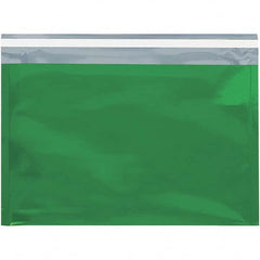 Value Collection - 12-3/4" Long x 9-1/2" Wide Peel-Off Self-Seal Metallic Mailer - Green - Exact Tooling