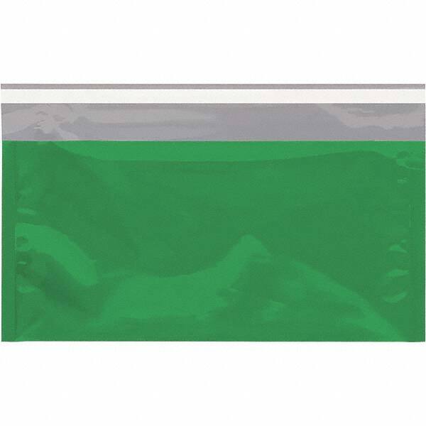 Value Collection - 10-1/4" Long x 6-1/4" Wide Peel-Off Self-Seal Metallic Mailer - Green - Exact Tooling