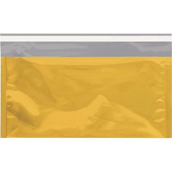 Value Collection - 10-1/4" Long x 6-1/4" Wide Peel-Off Self-Seal Metallic Mailer - Gold - Exact Tooling