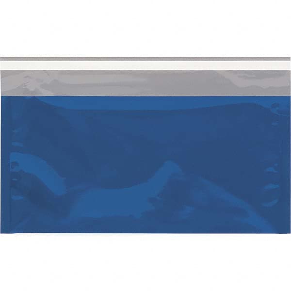 Value Collection - 10-1/4" Long x 6-1/4" Wide Peel-Off Self-Seal Metallic Mailer - Blue - Exact Tooling