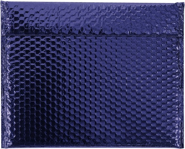 Made in USA - 11" Long x 13-3/4" Wide Peel-Off Self-Seal Bubble Mailer - Blue - Exact Tooling