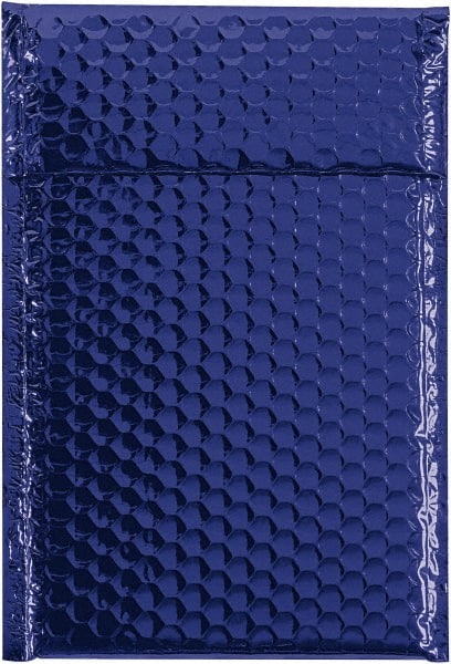 Made in USA - 11" Long x 7-1/2" Wide Peel-Off Self-Seal Bubble Mailer - Blue - Exact Tooling