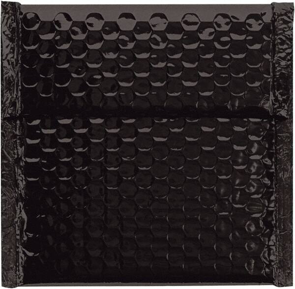 Made in USA - 6-3/4" Long x 7" Wide Peel-Off Self-Seal Bubble Mailer - Black - Exact Tooling