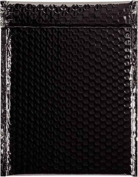 Made in USA - 11-1/2" Long x 9" Wide Peel-Off Self-Seal Bubble Mailer - Black - Exact Tooling