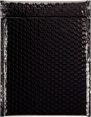 Made in USA - 11-1/2" Long x 9" Wide Peel-Off Self-Seal Bubble Mailer - Black - Exact Tooling