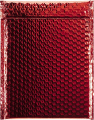 Made in USA - 11-1/2" Long x 9" Wide Peel-Off Self-Seal Bubble Mailer - Red - Exact Tooling