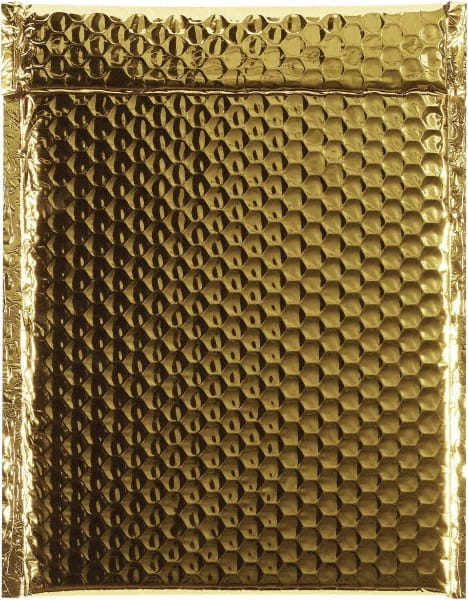 Made in USA - 11-1/2" Long x 9" Wide Peel-Off Self-Seal Bubble Mailer - Gold - Exact Tooling