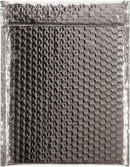 Made in USA - 11-1/2" Long x 9" Wide Peel-Off Self-Seal Bubble Mailer - Silver - Exact Tooling