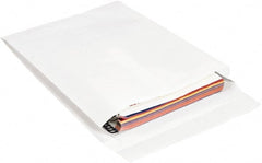 Made in USA - 16" Long x 12" Wide Peel-Off Self-Seal Expandable Envelope - White - Exact Tooling