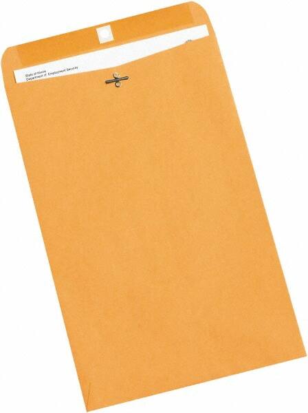 Made in USA - 14-1/2" Long x 9-1/4" Wide Clasp Brown Kraft Envelope - Kraft - Exact Tooling