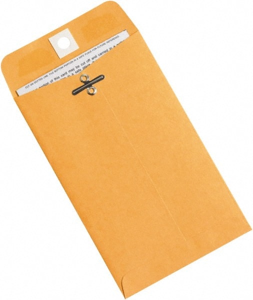 Made in USA - 6-3/8" Long x 4" Wide Clasp Kraft Catalog Envelope - Kraft - Exact Tooling