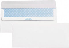 Made in USA - 9-1/2" Long x 4-1/8" Wide Self Seal Plain White Envelope - White - Exact Tooling