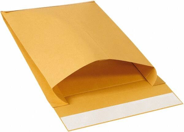 Made in USA - 15" Long x 12" Wide Peel-Off Self-Seal Natural Kraft Envelope - Kraft - Exact Tooling