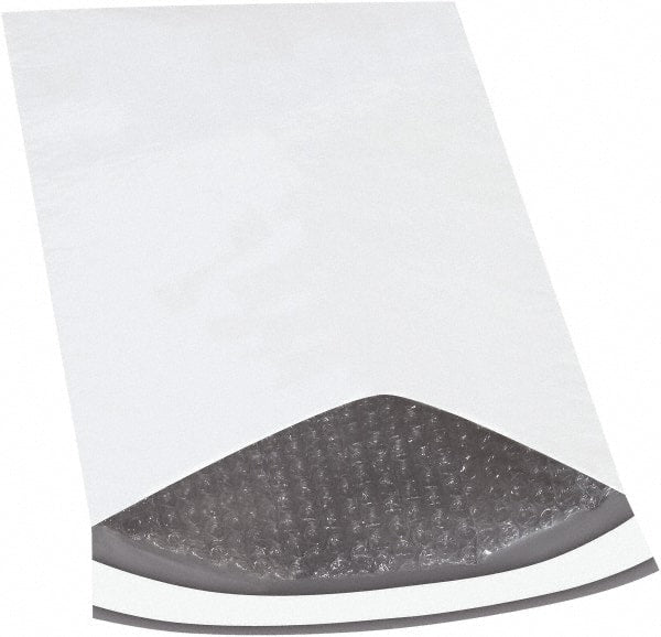Made in USA - 14-1/2" Long x 9-1/2" Wide Peel-Off Self-Seal Padded Mailer - White - Exact Tooling
