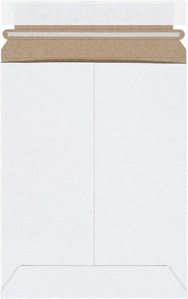 Made in USA - 9" Long x 7" Wide Peel-Off Self-Seal Flat Mailer - White - Exact Tooling
