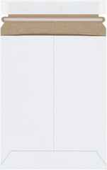 Made in USA - 9" Long x 7" Wide Peel-Off Self-Seal Flat Mailer - White - Exact Tooling