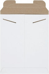 Made in USA - 12-1/4" Long x 9-3/4" Wide Regular Flat Mailer - White - Exact Tooling