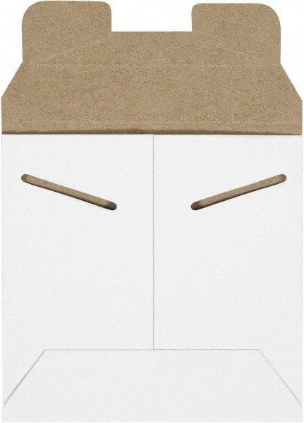 Made in USA - 5-1/8" Long x 5-1/2" Wide Regular Flat Mailer - White - Exact Tooling