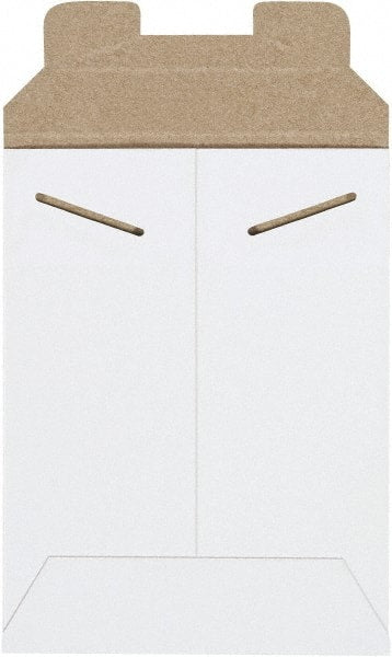 Made in USA - 8" Long x 6" Wide Regular Flat Mailer - White - Exact Tooling