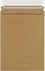 Made in USA - 9" Long x 7" Wide Peel-Off Self-Seal Flat Mailer - Kraft - Exact Tooling