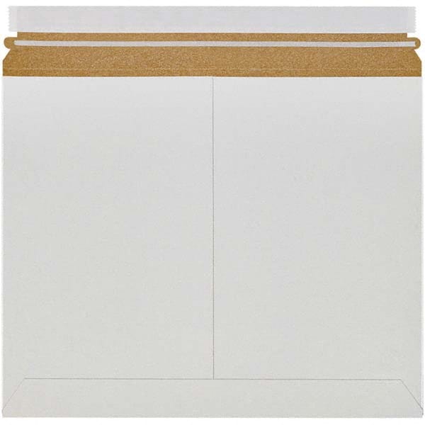 Made in USA - 11" Long x 13-1/2" Wide Peel-Off Self-Seal Flat Mailer - White - Exact Tooling