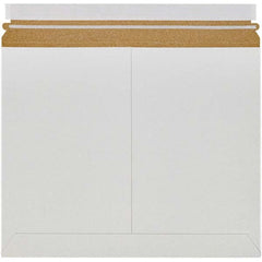 Made in USA - 11" Long x 13-1/2" Wide Peel-Off Self-Seal Flat Mailer - White - Exact Tooling