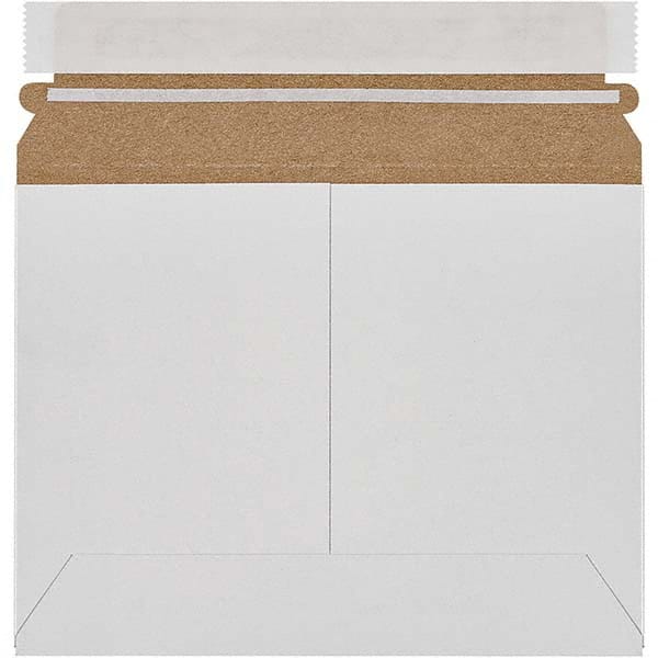Made in USA - 6" Long x 8" Wide Peel-Off Self-Seal Flat Mailer - White - Exact Tooling