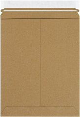 Made in USA - 12-1/4" Long x 9-3/4" Wide Peel-Off Self-Seal Flat Mailer - Kraft - Exact Tooling
