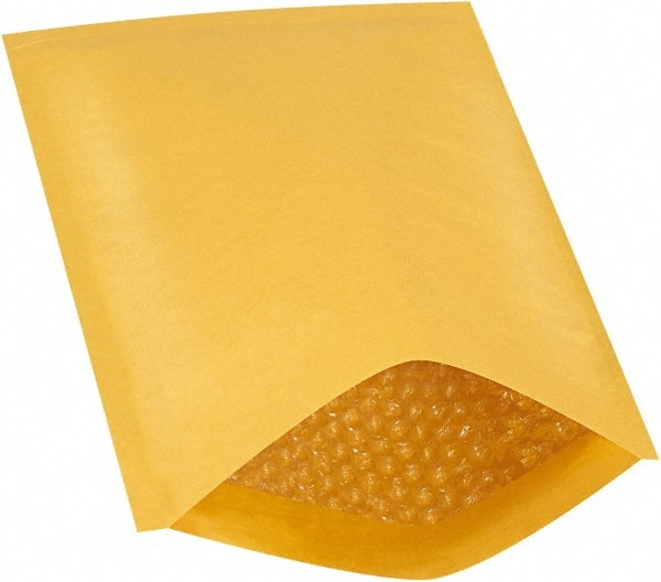 Made in USA - 12" Long x 8-1/2" Wide Regular Bubble Mailer - Kraft - Exact Tooling