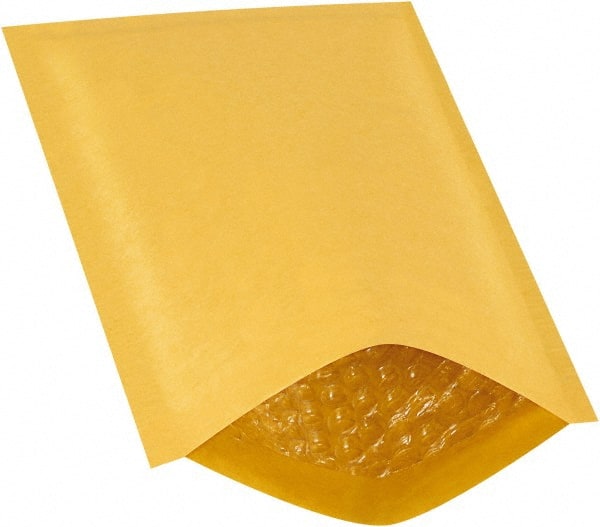 Made in USA - 10" Long x 6" Wide Regular Bubble Mailer - Kraft - Exact Tooling