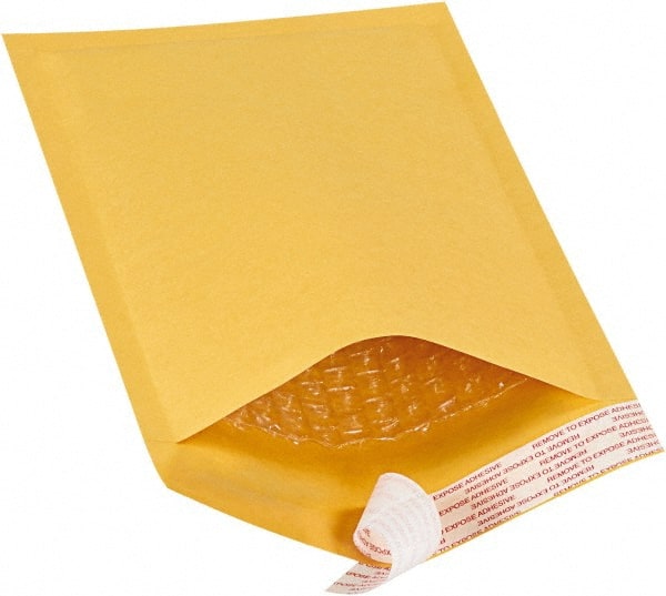 Value Collection - 10" Long x 5" Wide Peel-Off Self-Seal Bubble Mailer - Kraft - Exact Tooling