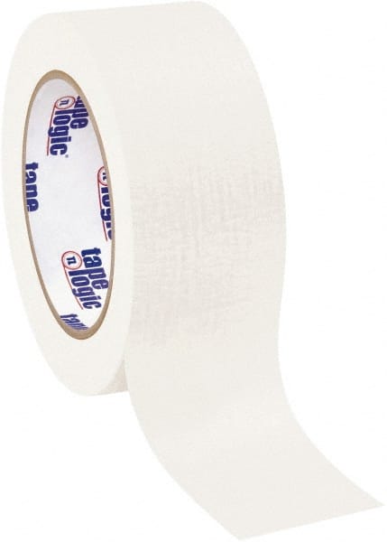 Tape Logic - 2" Wide x 60 Yd Long White Crepe Paper Masking Tape - 4.9 mil Thick - Exact Tooling