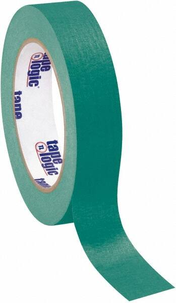 Tape Logic - 1" Wide x 60 Yd Long Green Crepe Paper Masking Tape - 4.9 mil Thick - Exact Tooling