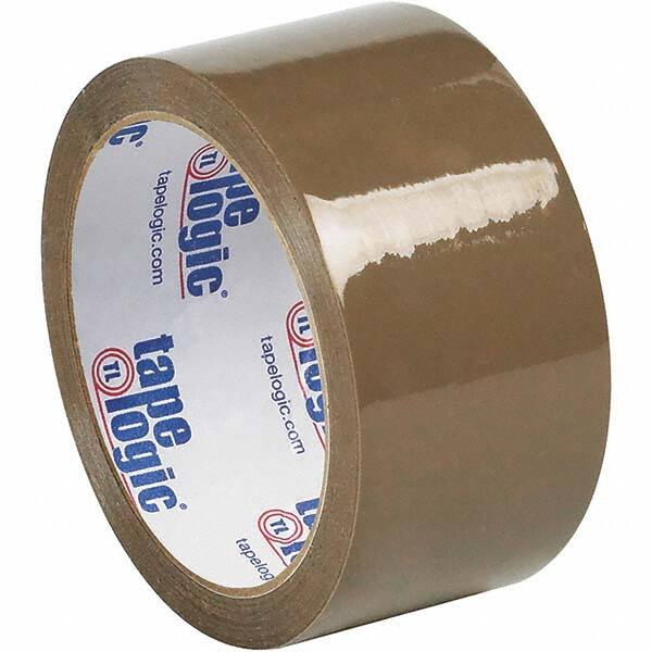 Tape Logic - 2" x 55 Yd Tan Rubber Adhesive Packaging Tape - Polypropylene Film Backing, 1.9 mil Thick, 22 Lb Tensile Strength - Exact Tooling