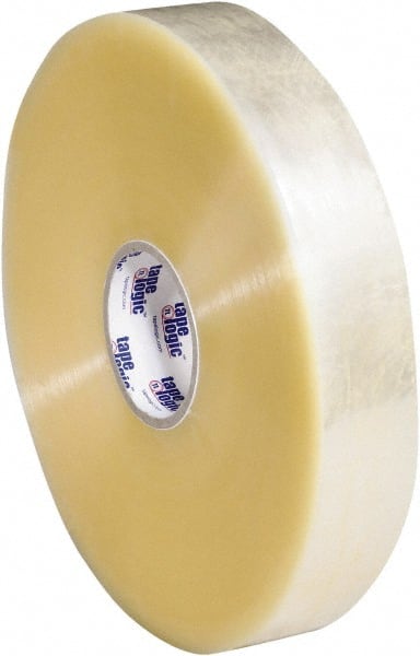 Tape Logic - 2" x 1,000 Yd Clear Hot Melt Adhesive Packaging Tape - Polypropylene Film Backing, 2.5 mil Thick, 36 Lb Tensile Strength - Exact Tooling