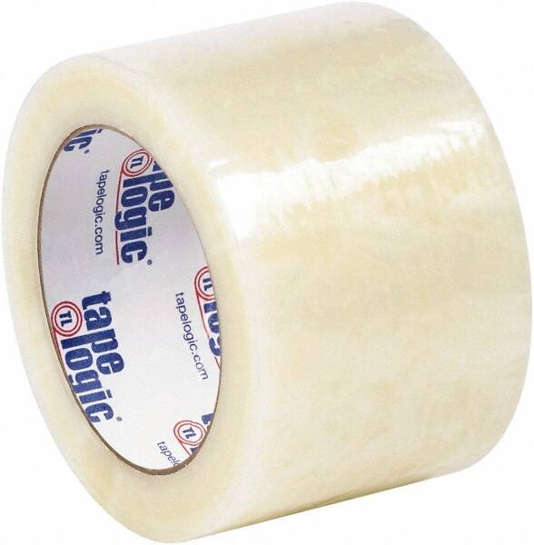 Tape Logic - 3" x 110 Yd Clear Hot Melt Adhesive Packaging Tape - Polypropylene Film Backing, 1.7 mil Thick - Exact Tooling