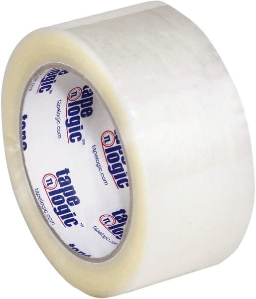 Tape Logic - 2" x 110 Yd Clear Hot Melt Adhesive Packaging Tape - Polypropylene Film Backing, 1.6 mil Thick, 26 Lb Tensile Strength - Exact Tooling