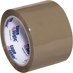 Tape Logic - 3" x 110 Yd Tan Acrylic Adhesive Packaging Tape - Polypropylene Film Backing, 2.6 mil Thick, 24.7 Lb Tensile Strength - Exact Tooling
