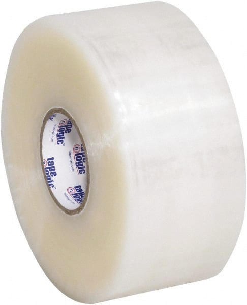 Tape Logic - 2" x 220 Yd Clear Acrylic Adhesive Packaging Tape - Polypropylene Film Backing, 2 mil Thick, 20 Lb Tensile Strength - Exact Tooling