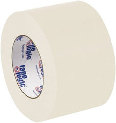 Tape Logic - 3" x 60 Yd Natural White Rubber Adhesive Packaging Tape - Paper Backing, 8 mil Thick - Exact Tooling