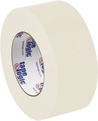 Tape Logic - 2" x 60 Yd Natural White Rubber Adhesive Packaging Tape - Paper Backing, 8 mil Thick - Exact Tooling