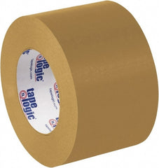 Tape Logic - 3" x 60 Yd Brown Rubber Adhesive Packaging Tape - Paper Backing, 7 mil Thick - Exact Tooling