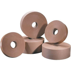 Tape Logic - 2" x 200 Yd Kraft Water Activated Adhesive Packaging Tape - Paper Backing, 5 mil Thick - Exact Tooling