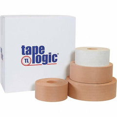 Tape Logic - 72mm x 1000' Kraft Water Activated Adhesive Packaging Tape - Paper Backing, 5 mil Thick - Exact Tooling