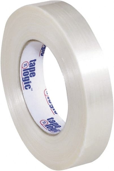 Tape Logic - 1" x 60 Yd Clear Hot Melt Adhesive Strapping Tape - Polypropylene Film Backing, 5.9 mil Thick, 320 Lb Tensile Strength - Exact Tooling