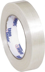 Tape Logic - 1" x 60 Yd Clear Hot Melt Adhesive Strapping Tape - Polypropylene Film Backing, 5.1 mil Thick, 275 Lb Tensile Strength - Exact Tooling